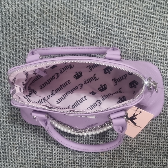 JUICY COUTURE Heritage 3pc Sporty Satchel Set in Lavender - Picture 14 of 17
